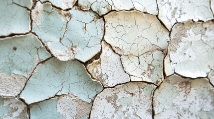 Close-up of peeling paint on a textured wall, revealing layers of color and age. Perfect for backgrounds and design projects.