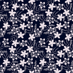 textile design with beautiful flowers pattern image