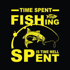 Obraz premium Don't bother me while I'm fishing unless you brought beer t-shirt design