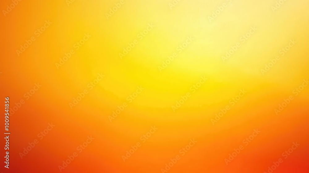 Poster vibrant gradient of warm colors transitioning from yellow to orange, creating a soothing and invitin