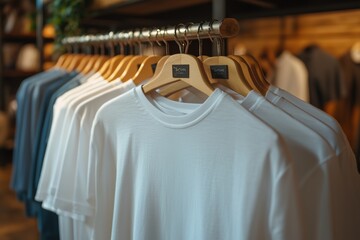 Fototapeta premium White blank t-shirt for your text or advertising.