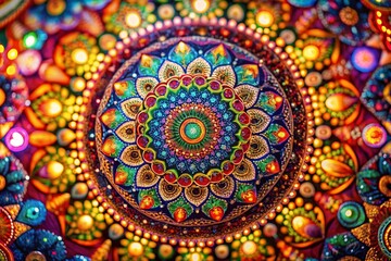 Vibrant and Colorful Abstract Patterns with Intricate Shapes and Textures for Creative Projects