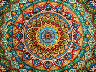 Vibrant and Colorful Patroclo Design with Intricate Patterns for Artistic Inspiration and Decoration