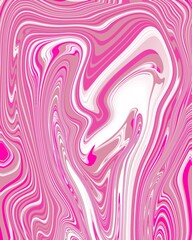 Pink and white marble effect texture liquid abstract background with lines wallpaper