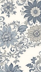 seamless floral pattern with flowers