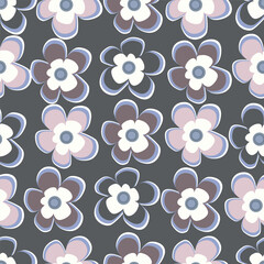 textile design with beautiful flowers pattern image