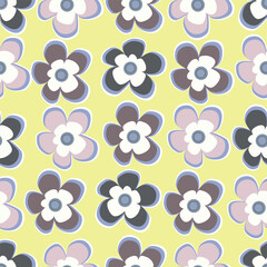textile design with beautiful flowers pattern image