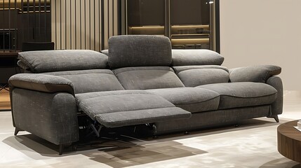 Sofa featuring an integrated recliner 