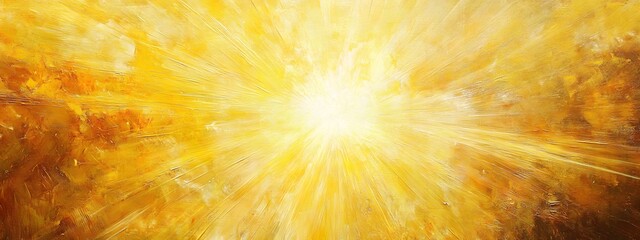A golden light bursts out from the center of an abstract background, creating a radiant and luminous effect that adds energy to any scene