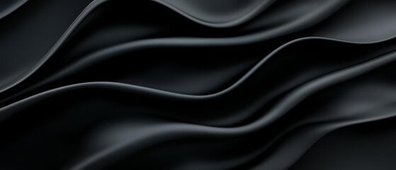 Fototapeta premium A black background with repeated wavy line patterns