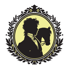 cameo silhouette vector image