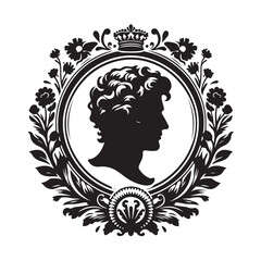 cameo silhouette vector image