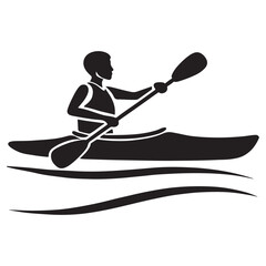 Kayaking Sport Silhouette