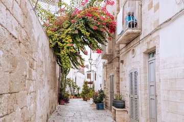 Fototapete Polignano a Mare street view in the Historic Center, Italy © Vera