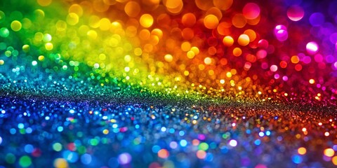 Vibrant Glitter Rainbow Wallpaper for Colorful Backgrounds and Creative Design Projects