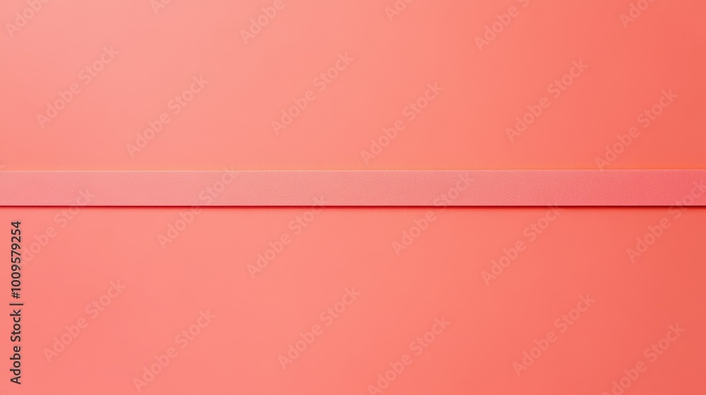 Poster minimalist coral colored abstract background with textured layers