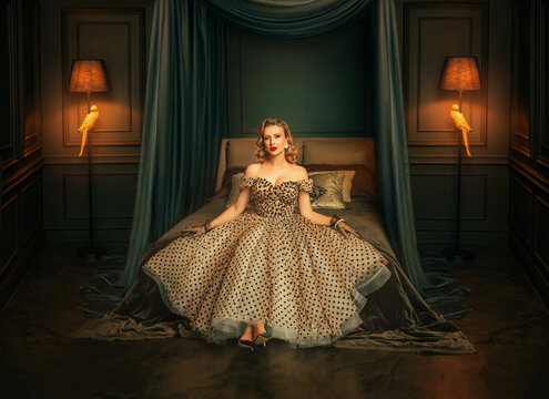 gold pin up dress BABY PLEASE MINI DRESS IN GOLD  AKIRA