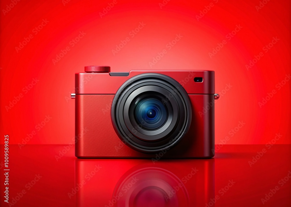 Poster vibrant red gradient background with smooth transitions for creative design and artistic projects