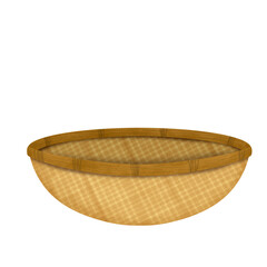 Winnowing baskets bamboo illustration