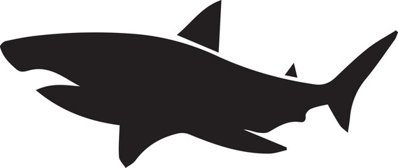 Fototapeta premium Shark silhouette vector EPS