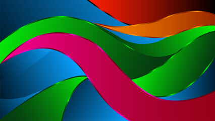 Rainbow wave abstract background