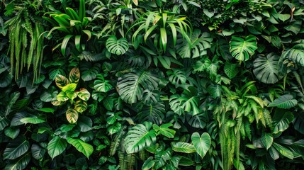 green leaves background