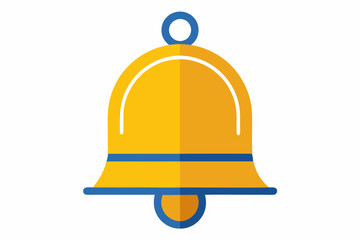 Fototapeta premium School Bell creative vector design on a white background