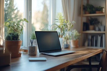 laptop in the office