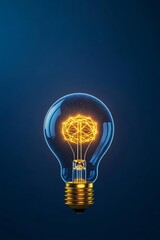 Energy-efficient graphene light bulb glowing, representing the material s role in reducing energy consumption   Application in energy-efficient lighting
