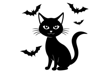 black and white cats