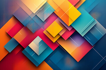 abstract colorful background with squares