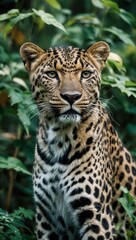 Obraz premium Attentive Tiger Cub with Leopard-Like Spots in Forest