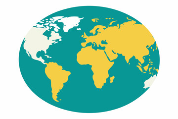 World Map creative  vector design on a white background 