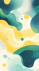 Naklejka premium Modern Abstract Fluid Shapes Illustration
