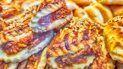 pastry products such as cakes, buns and pastries