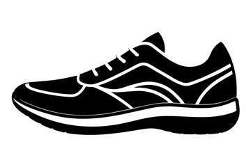  Shoes icon silhouette vector illustration on white background.