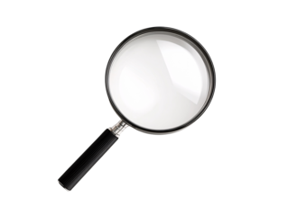 a close-up of a magnifying glass