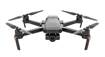 Exploring the intricacies of a sleek drone against a pristine white backdrop