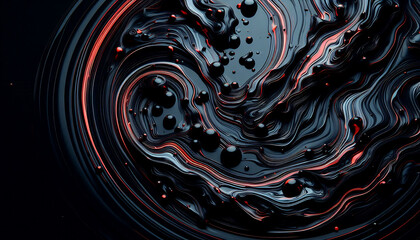 red abstract liquid pattern background