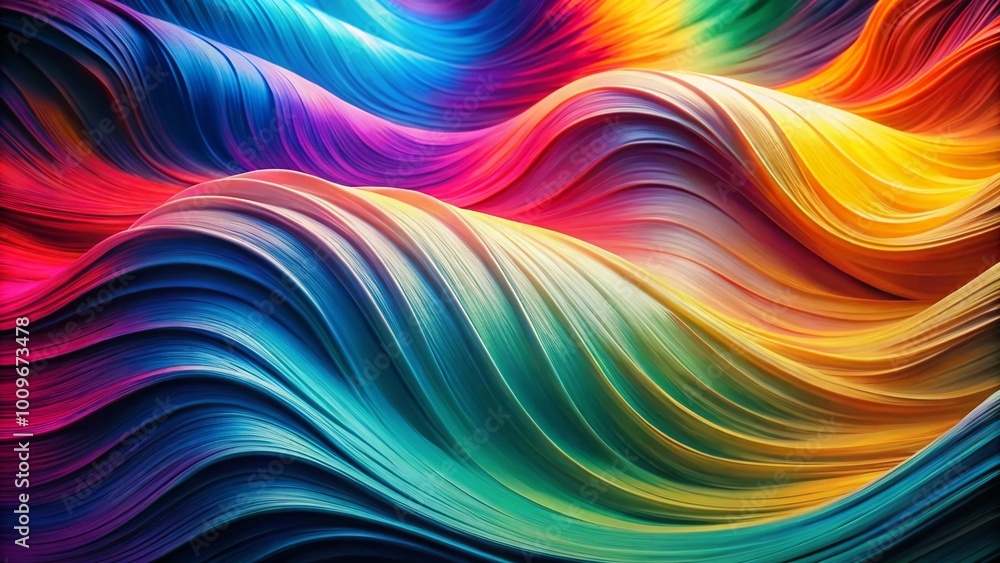 Poster elegant and colorful abstract waves background for modern profile designs and creative projects