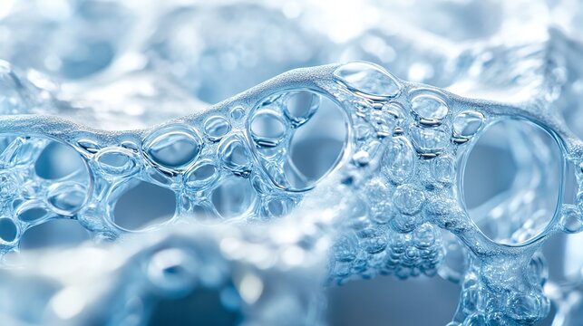 close-up detail of a water purification membrane revealing its complex structure and role in efficient wastewater recycling processes crucial for advanced water treatment and filtration technology