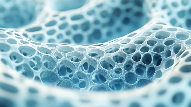 close-up detail of a water purification membrane revealing its complex structure and role in efficient wastewater recycling processes crucial for advanced water treatment and filtration technology