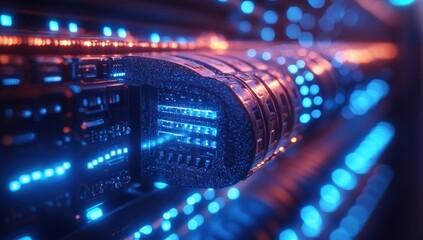 Cyberpunk Server Room