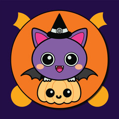 Happy Halloween Vector Template