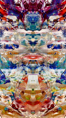 Abstract background wallpaper. Ethnic pattern. Mixtures of oil paint. Trendy hand painting canvas. Wall decor and Wall art prints Idea. 3D Texture. Art object