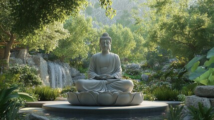 mindfulness and relaxation practices in a serene natural setting for mental well-being guided by meditation for emotional balance and stress relief