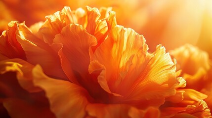    a yellow flower with the sun shining brightly in the background and well-focused petals