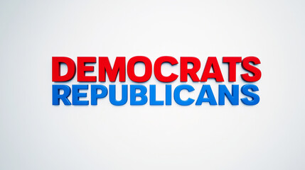 Democrats and Republicans are the two main political parties in the United States
