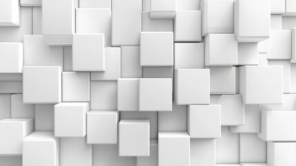 An abstract white background. A geometric white and soft blue motion background loop. A white and gray gradation geometric background.