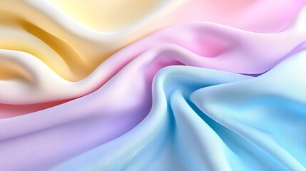 Flowing waves with gentle pastel gradients in soothing hues to showcase LGPTQ pride